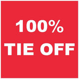100% TIE OFF