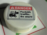 Forklift Traffic. Be Alert!
