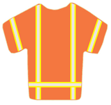 Vest Orange - with sleeves