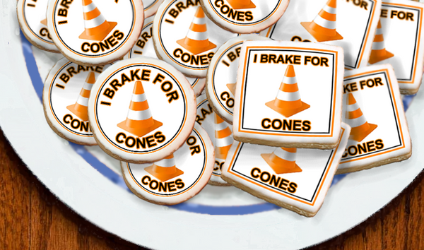 Traffic Safety - I Brake For Cones