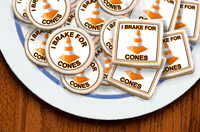 Traffic Safety - I Brake For Cones