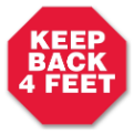 Forklift - KEEP BACK 4 FEET