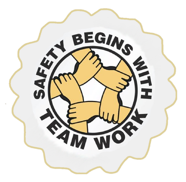 Teamwork - Safety Begins with Teamwork (circle ARMS)