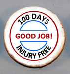 100 Days Injury Free Good Job!