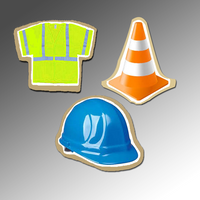 Bundle of 72 Cookies - Construction Premium Bundle - Custom Shapes!