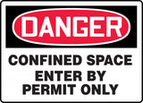 Confined Space Enter By Permit Only