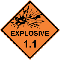 DOT Placard - Explosives