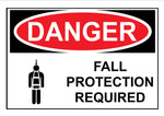 Fall Protection Required (white)