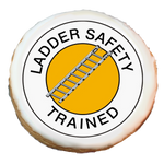Ladder Safety Trained - yellow and white