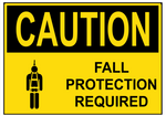 Fall Protection Required (caution yellow)