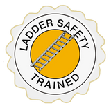 Ladder Safety Trained - yellow and white