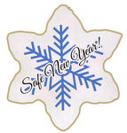 Holiday - Safe New Year Snowflake