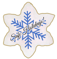 Holiday - Safe Holidays Snowflake